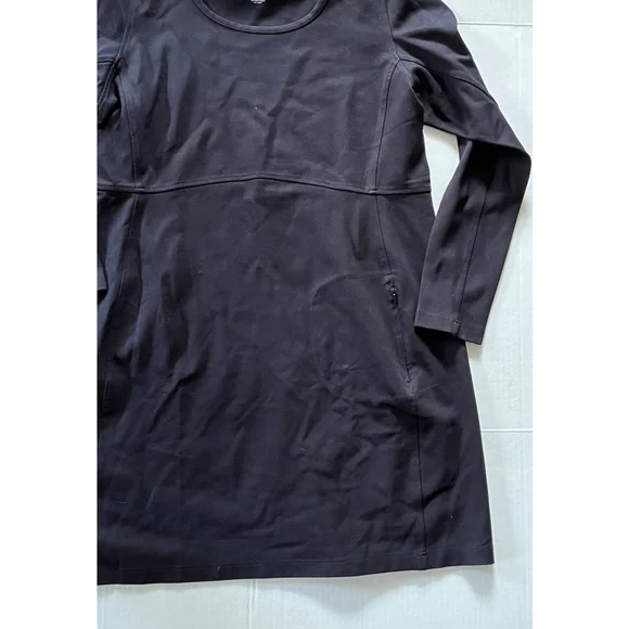 Duluth Trading Company Long Sleeve Ponte Knit Wearwithall Dress XL Black - Picture 2 of 8